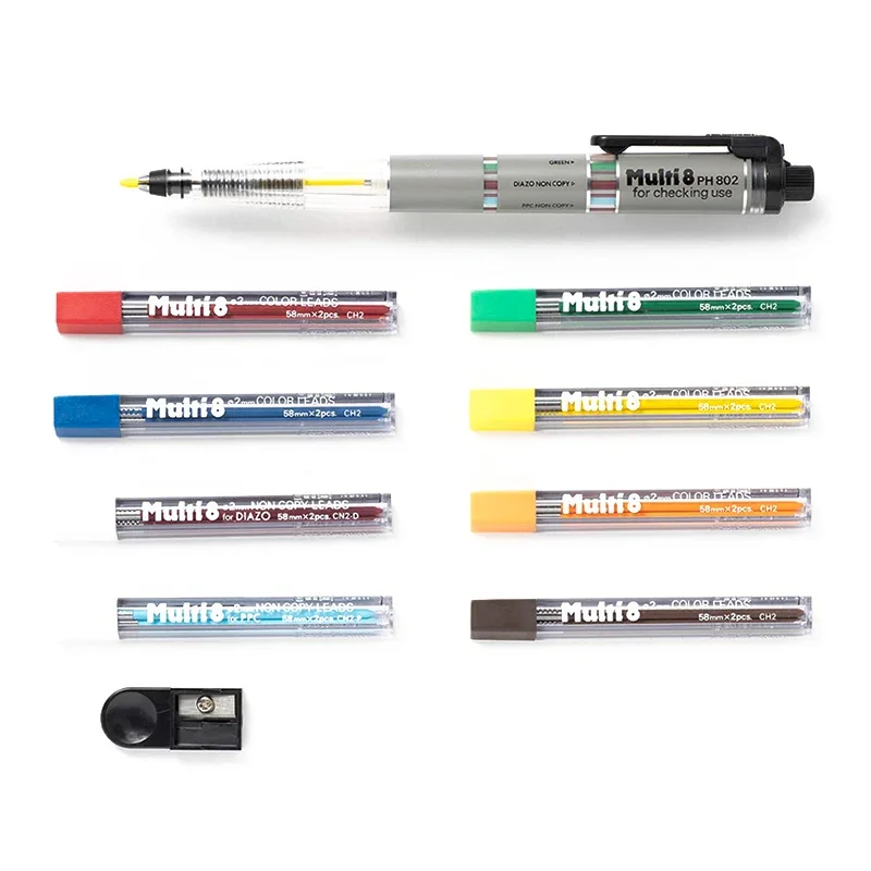 Pentel Pen Energel - Lápis mecânico Pentel Multi+8, 2,0 mm,