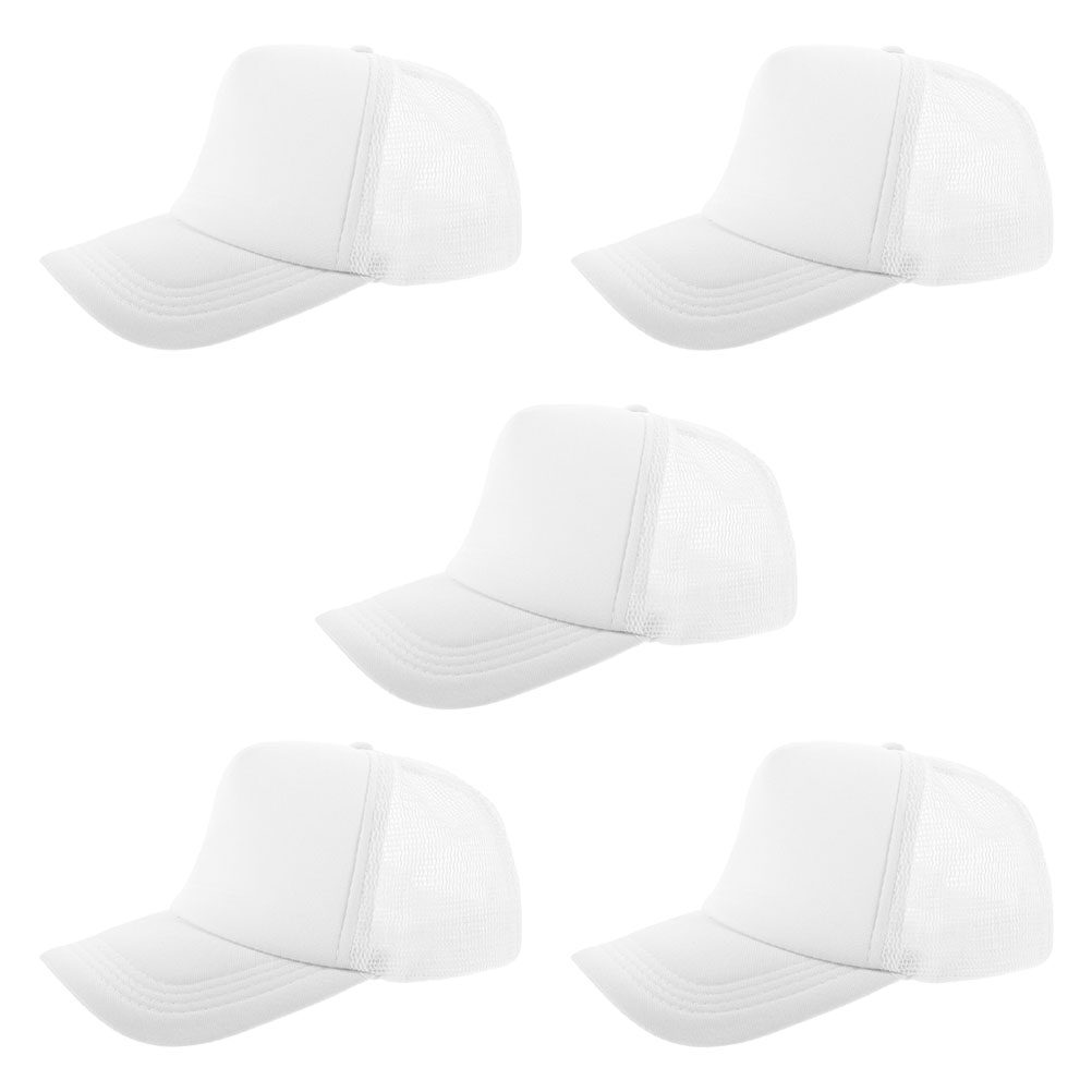 Hat Sublimation Blank - 5 Bonés de Beisebol em Malha