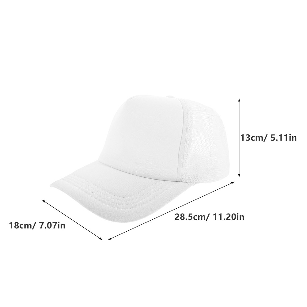 5 Bonés de Beisebol em Malha L - Hat Sublimation Blank avaliação e preço